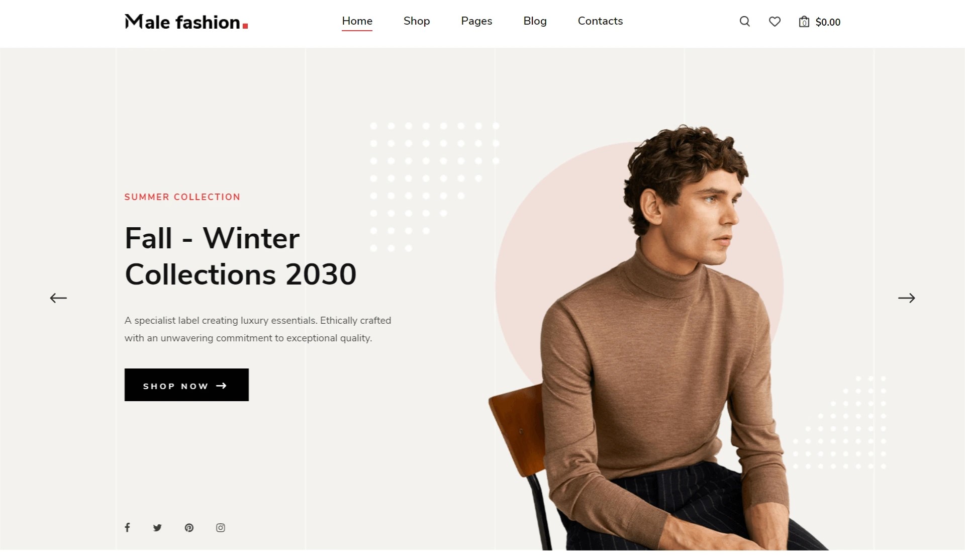 Website e-commerce fashion